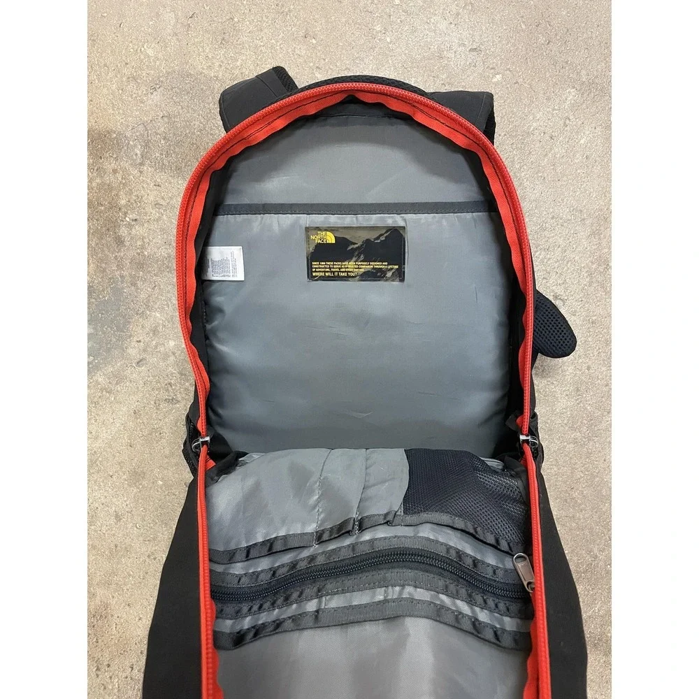 The North Face Jester‎ Black Red 18in Backpack Laptop Travel Daypack Bag Men